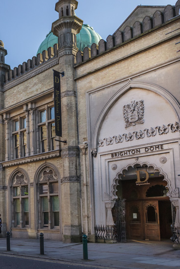 Brighton Dome exterior taken by Light Trick Photography